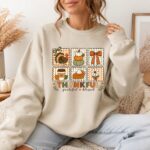 Thanksgiving Shirt or Sweatshirt, Thankful Grateful Blessed Sweater