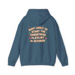 Christmas Playlist Hoodie, Funny Christmas Hoodie, Christmas Music Sweatshirt - Image 3