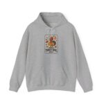 Turkey Bowl Graphic Hoodie, Thanksgiving, Fall Foliage, Pumpkin Pie