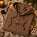 Embroidered Candy Cane Hoodie, Pine Branch - Image 5