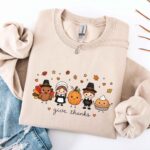 Give Thanks Sweatshirt, Thanksgiving Tee, Thanks Giving, Thanks Giving Sweatshirt - Image 2