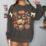 Thanksgiving Pie Sweatshirt, Comfort Colors Sweatshirt - Image 2