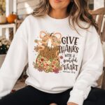 Give Thanks With A Grateful Heart Sweatshirt, Thanksgiving Clothing - Image 6