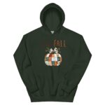 Hello Fall Hoodie, Patchwork Pumpkin Graphic Sweatshirt, Cute Autumn Hoodie for Women Men - Image 2
