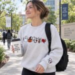Spooky Nurse Crewneck with Ghost Pumpkin Stethoscope - Embroidered Halloween Nurse Sweatshirt - Fall Sweater - Image 4