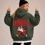Christmas Club Hoodie Women, Christmas Hoodie with Santa, Xmas Sweatshirt, Holiday Hoodie - Image 4