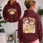Thanksgiving Hoodie, Give Thanks Hoodie