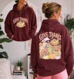 Thanksgiving Hoodie, Give Thanks Hoodie