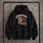 Christmas Hoodie Women, Vintage Santa Claus Hoodie - Image 7
