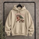 Christmas Hoodie Women, Vintage Santa Claus Hoodie - Image 9