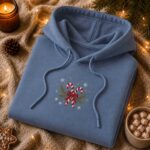Embroidered Candy Cane Hoodie, Pine Branch - Image 6