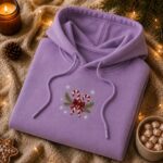 Embroidered Candy Cane Hoodie, Pine Branch - Image 7