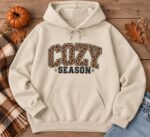 Cozy Season Hoodie, Fall Season Hoodie, Autumn Cozy Pullover, Cute Seasonal Hoodie - Image 4