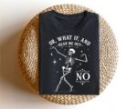 Or What If And Hear Me Out No Sweatshirt, Halloween Party, Dancing Skeleton Halloween Sweatshirt - Image 4