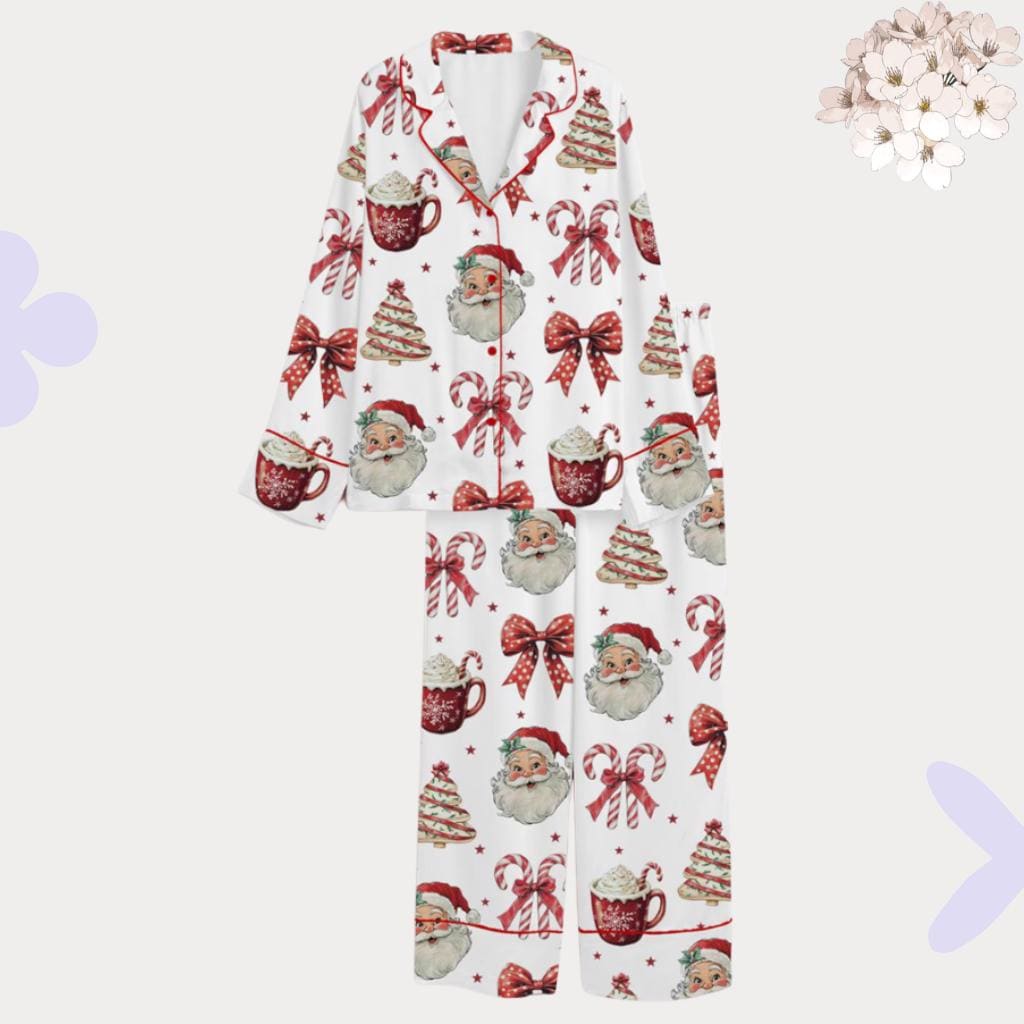 il_fullxfull.8540132537_5un5 Retro Christmas Pajama Set - Santa Tree - Image 1