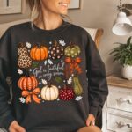 God Is Faithful In Every Season Sweatshirt, Christian Autumn Hoodie, Pumpkin Faith Sweater