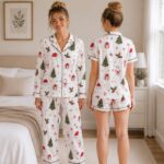 Christmas Pajamas for Women, Holiday PJs Set, Santa Christmas Sleepwear - Image 5