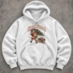 Christmas Hoodie Women, Vintage Santa Claus Hoodie - Image 8