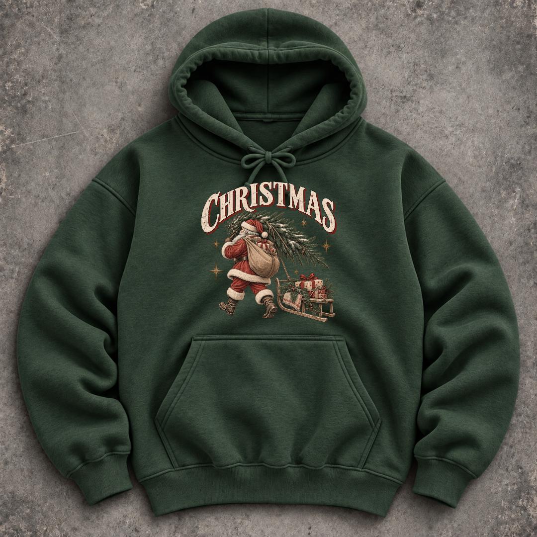 il_fullxfull.8558695467_854l Christmas Hoodie Women, Vintage Santa Claus Hoodie - Image 1