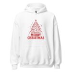 Merry Christmas Hoodie, Retro Christmas Tree Hoodie