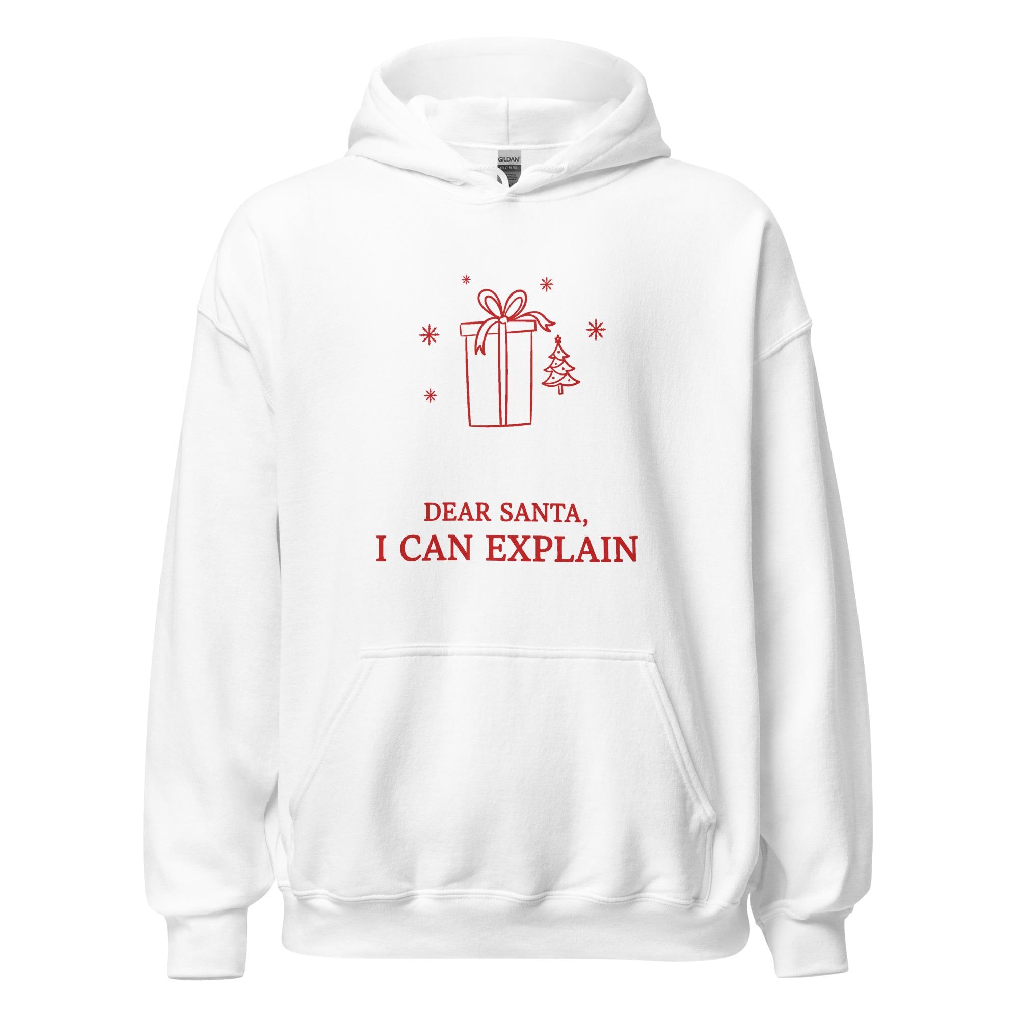 il_fullxfull.8564100594_neq5 Dear Santa, I Can Explain Hoodie, Funny Christmas Hoodie, Holiday Hoodie - Image 1