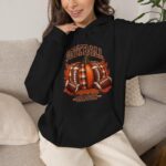 Football Season Pumpkin & Helmet Hoodie, Fall Tailgate Sweatshirt, Football Season Pullover - Image 3