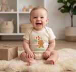 Gingerbread My 1st Christmas Baby Onesie, Candy Cane First Christmas Bodysuit, Cute Holiday Infant Outfit - Image 2