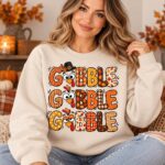 Gobble Sweatshirt Matching, Cute Thanksgiving Turkey Shirt, Matching Thanksgiving Shirt