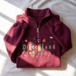 Embroidered Disneyworld Christmas Quarter Zip Sweatshirt, Magical Christmas Sweatshirt - Image 5