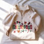 Embroidered Disneyworld Christmas Quarter Zip Sweatshirt, Magical Christmas Sweatshirt - Image 6