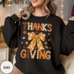 Thankful Sweatshirt, Thankful Lover Sweater, Hello Thanksgiving Sweatshirt - Image 2