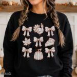 Coquette Thanksgiving Sweatshirt, Cozy Fall Dinner Outfit - Image 3