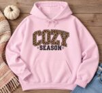 Cozy Season Hoodie, Fall Season Hoodie, Autumn Cozy Pullover, Cute Seasonal Hoodie - Image 3
