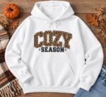 Cozy Season Hoodie, Fall Season Hoodie, Autumn Cozy Pullover, Cute Seasonal Hoodie - Image 2