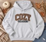 Cozy Season Hoodie, Fall Season Hoodie, Autumn Cozy Pullover, Cute Seasonal Hoodie - Image 5