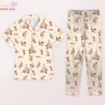 Christmas Character Pajama Set for Women, Holiday Cartoon Print Sleepwear - Image 7