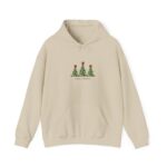 Merry Christmas Hoodie, Three Christmas Trees Hoodie, Unisex Holiday Hooded, Cute Xmas Pullover - Image 2