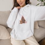 Cute Christmas Bear Hoodie, Christmas Tree Hooded, Xmas Gift Pullover - Image 7