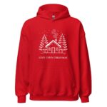 Cozy Cabin Christmas Hoodie, Winter Cabin Hoodie, Holiday Hoodie - Image 2