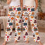 Stars Hollow Pajama Pants, Gilmore Girls Inspired Coffee and Books PJs, Cozy Fall Sleepwear - Image 2
