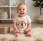 My First Christmas Baby Onesie, Christmas Stocking Infant Bodysuit, Baby First Xmas Outfit - Image 2