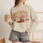 Retro sweater Weather Sweatshirt, Fall Coffee Lover Gift, Cute Fall Sweatshirt, Thankgiving Sweater - Image 2