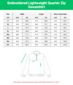 Christmas Candy Cane Embroidered Quarter Zip Sweatshirt - Image 3