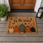 Fall Doormat, Tis the Season Doormat, Pumpkin Welcome Mat - Image 3