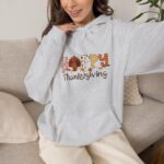 Happy Thanksgiving Turkey Hoodie  Thanksgiving Sweatshirt - Image 2