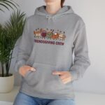 Friendsgiving Crew Hoodie  Thanksgiving, Fall Foliage Turkey - Image 3