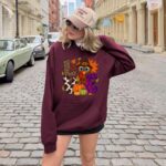 Cute Turkey Sweatshirt, Thanksgiving Hoodie, Fall Graphic Sweatshirt, Autumn Hoodie