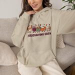 Friendsgiving Crew Hoodie  Thanksgiving, Fall Foliage Turkey - Image 5