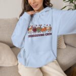 Friendsgiving Crew Hoodie  Thanksgiving, Fall Foliage Turkey - Image 7