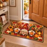 Thanksgiving Non-Slip Doormat, Fall Autumn Welcome Mat - Image 2